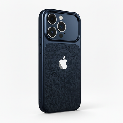 Dark Blue | iPhone Leather Texture Magsafe Case